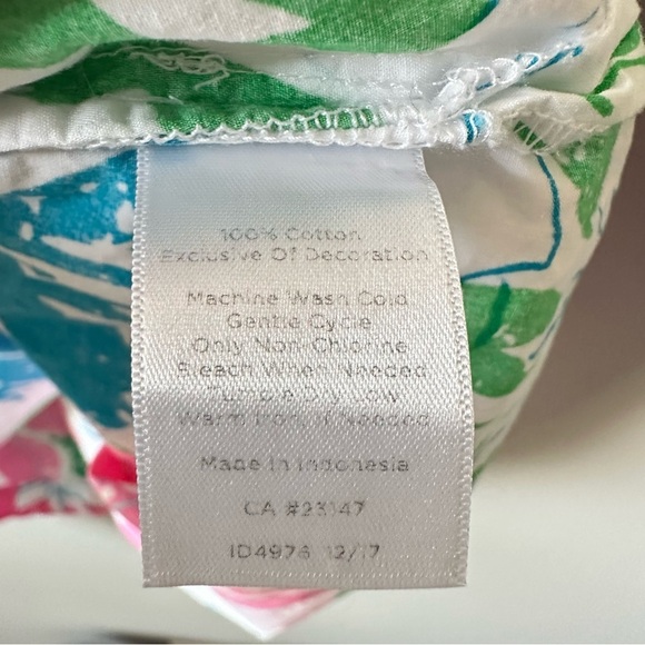 Talbots Lace Embroidered Bib Anguilla Floral Tunic Top Blouse Size 2X Plus - Picture 4 of 9